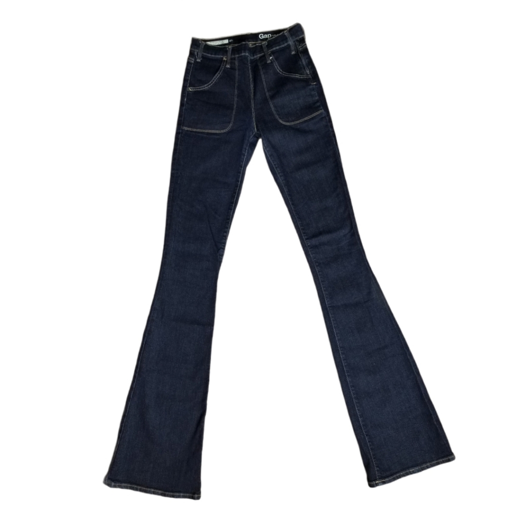 Gap Resolution Skinny Flare High Rise Jean 27 Tall